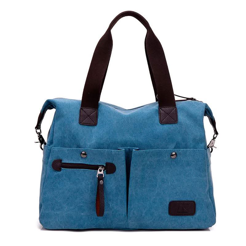 High Quality Solid Color Canvas Handbag For Women