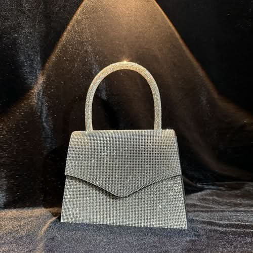 Evening Bag Clutch Purses for Women, Rhinestone silver