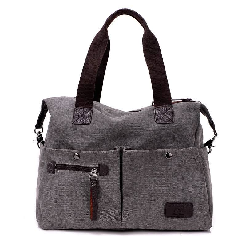 High Quality Solid Color Canvas Handbag For Women