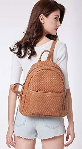 Women Backpack Purse Woven Trendy Stylish