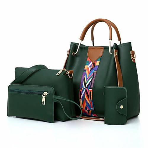 Four-piece Color Contrast Handbags For Women