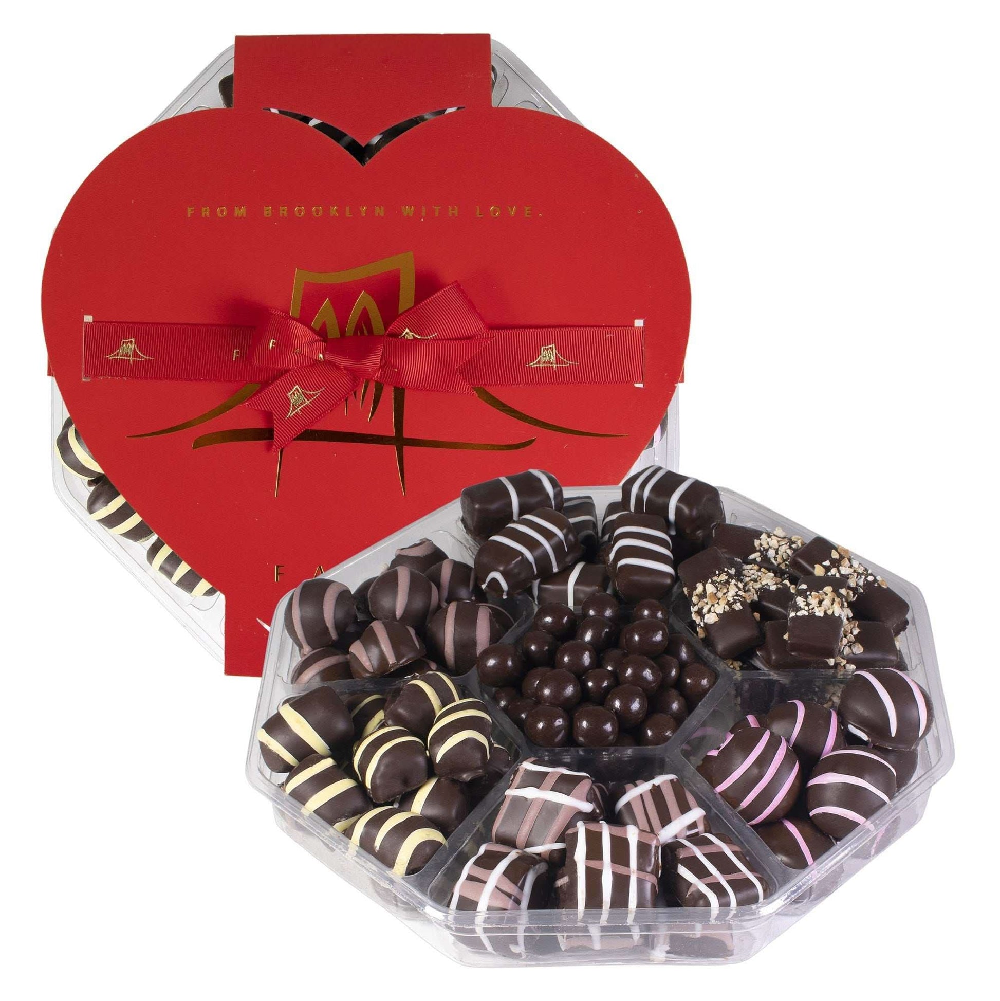 Artisan Crafted Chocolate Valentine Gift Assortment, Dairy Free,