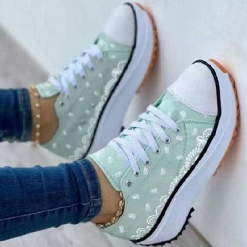 2022 Pattern Canvas Women Sneakers