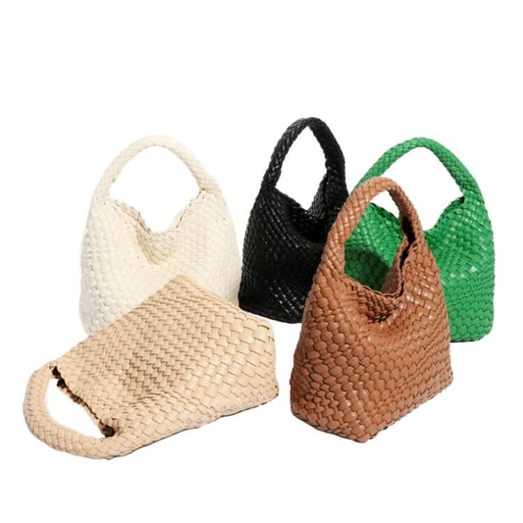 PU Leather Hand-woven Handbag 2 in 1