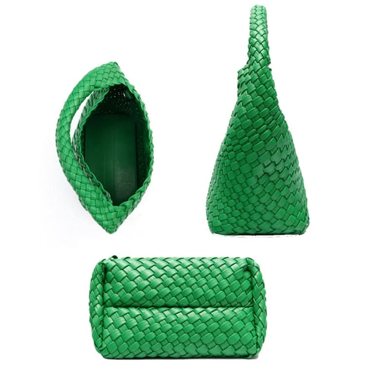 PU Leather Hand-woven Handbag 2 in 1