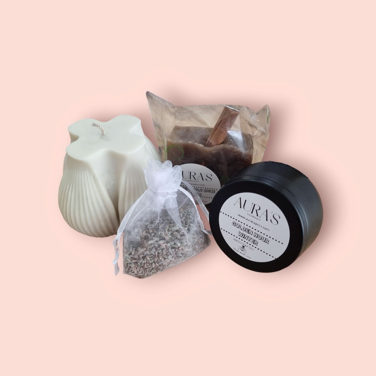 Valentine's Gift Set: 2 x Candles, Soap & Lavender Bliss