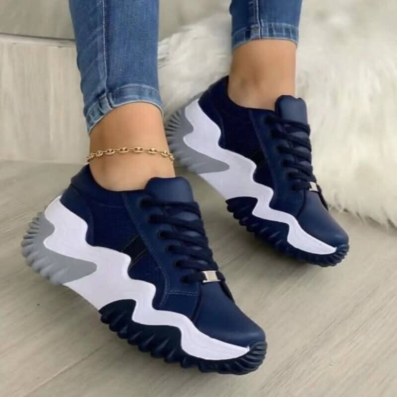 Breathable Vulcanized Women Shoes Casual Platform Sneakers Sneakers & Runners Coffee Jasper 