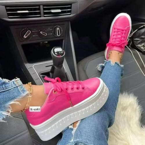 Casual Platform Women's Sneakers Footwear Coffee Jasper Rosy Red 5 