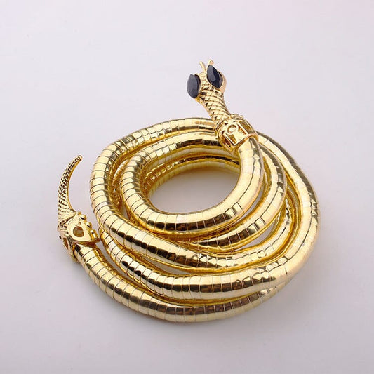 Choker Collar Alloy Necklace Snake Bracelet Snake Necklace 90CM eprolo 