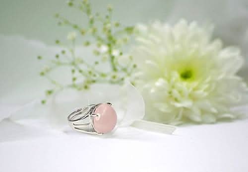 Rose Quartz Gemstone Adjustable Ring