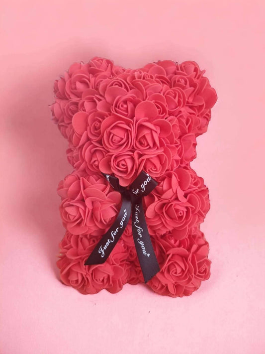 Eternal Love Red Rose Bear - Gift for Valentines Day Gifts Apricot Nemesis 