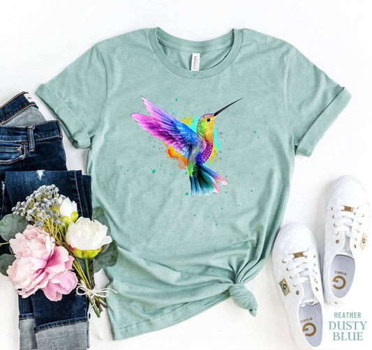 Humming Bird T-shirt T-shirts Agate 