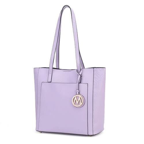 Lea Tote Handbag Vegan Leather Women Bags & Wallets Pink Orpheus Lilac 