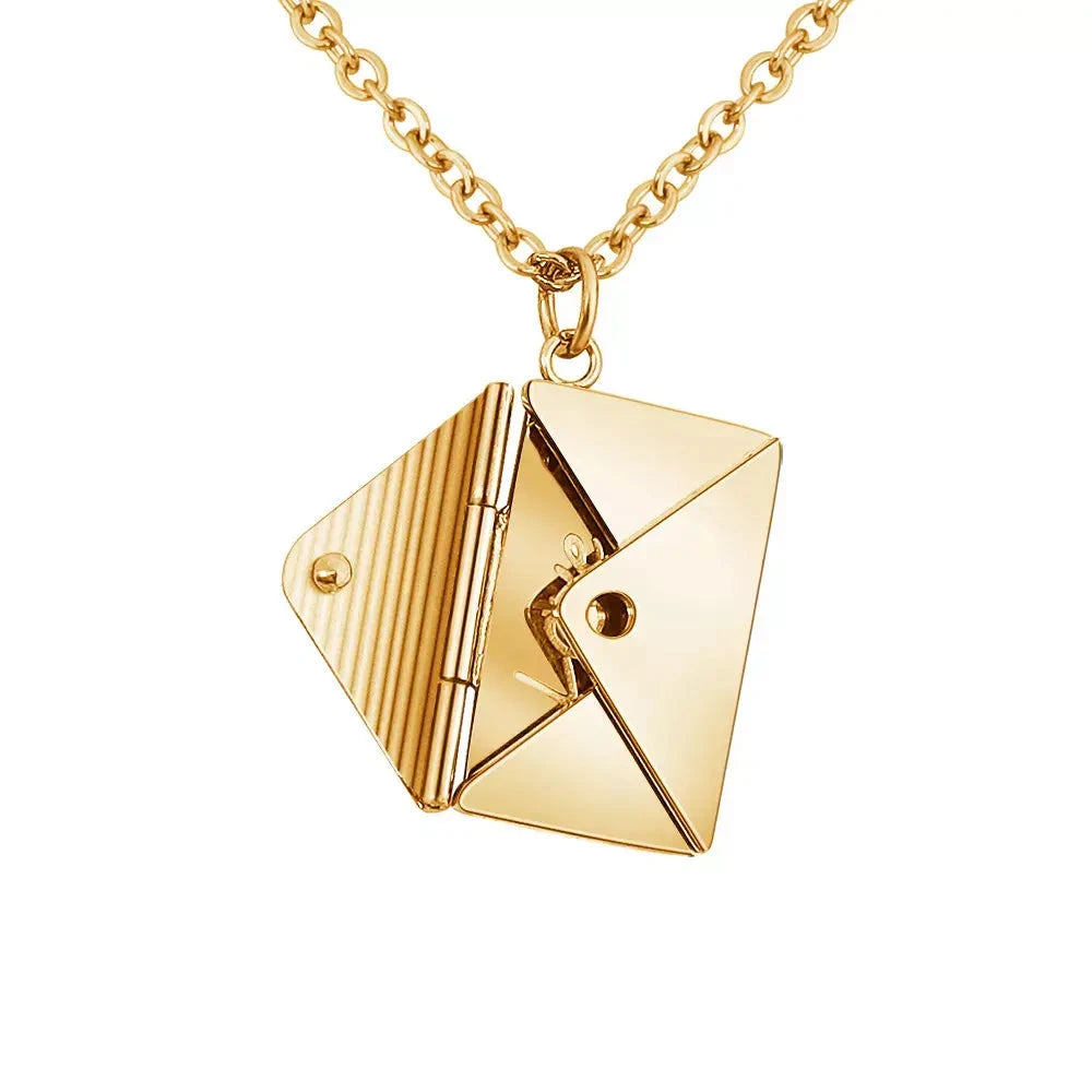 Love letter necklace Fibobus DropShipping 金色 