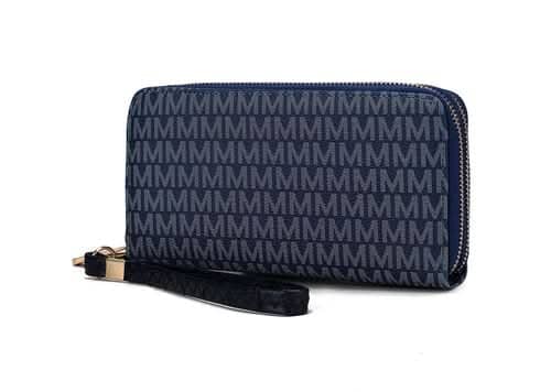 Noemy M Signature Wallet/Wristlet Handbag Women Women's Clothing Pink Orpheus Navy 