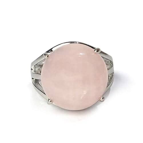 Rose Quartz Gemstone Adjustable Ring Rings Amethyst Hector 