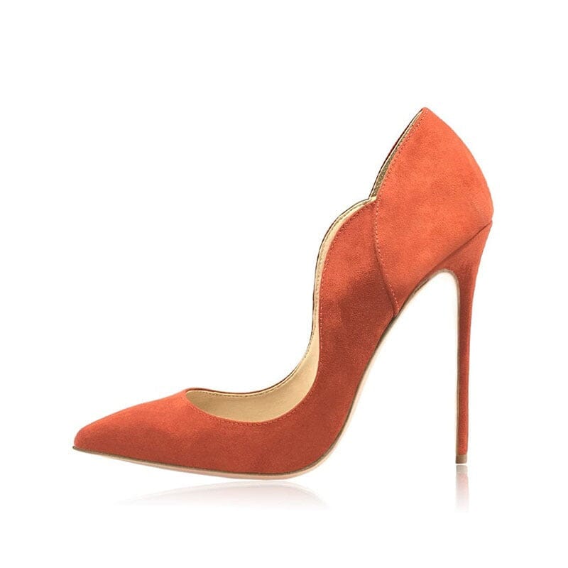 Suede high heels pointed toe eprolo 