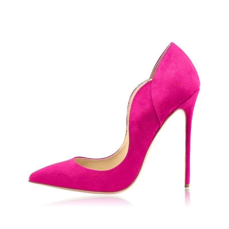 Suede high heels pointed toe eprolo 