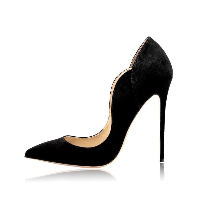 Suede high heels pointed toe eprolo 