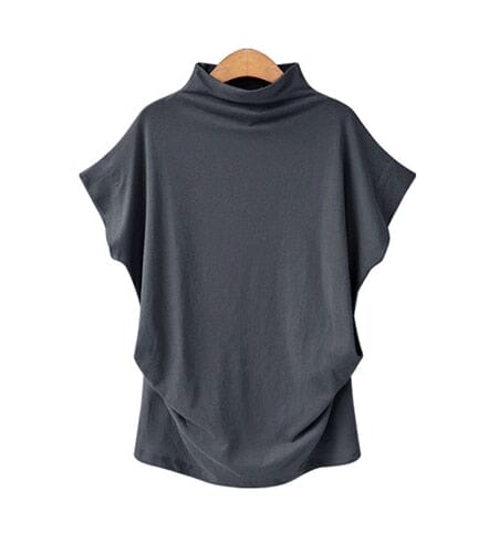 Summer Female Cotton Blouse Women Wholesale Women Blouse Cotton High Quality eprolo Deep Gray S 