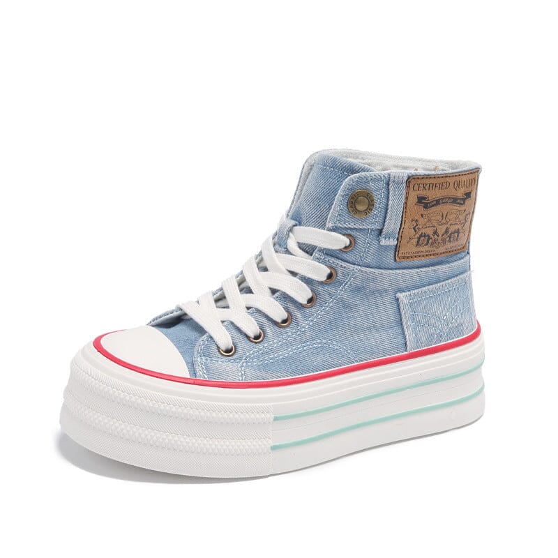 Summer youth cloth shoes high top shoes eprolo wathet 35 