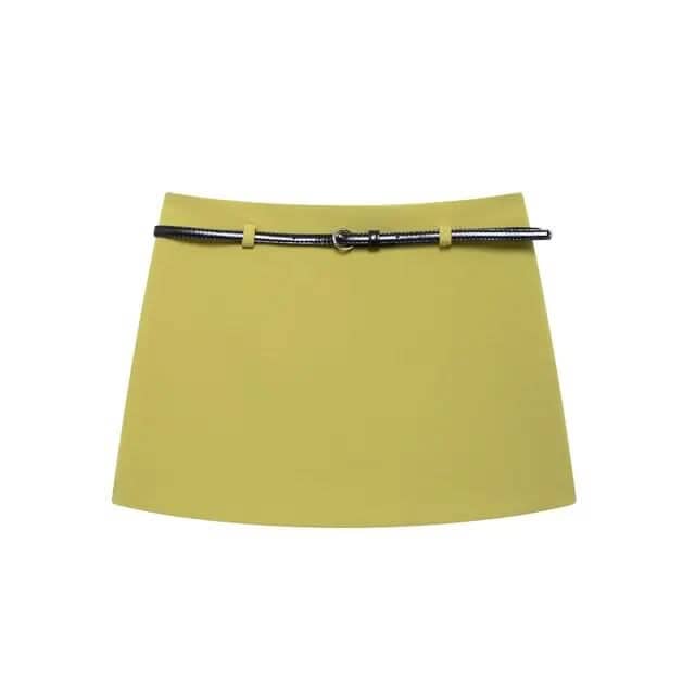 Wear a waist belt slim fit shirt and skirt eprolo 