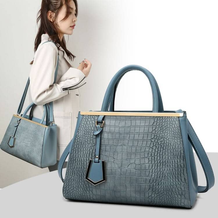 Women Stone Pattern Patchwork Handbag Shoulder Bag Crossbody Tech Accessories Chocolate Chronos 